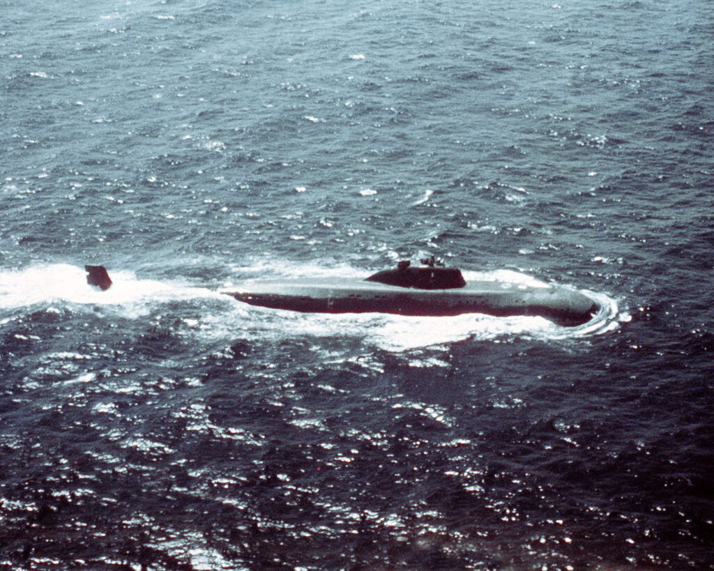 Советская атомная подводная лодка проекта 671 «Ерш» / ©US Department of Defence