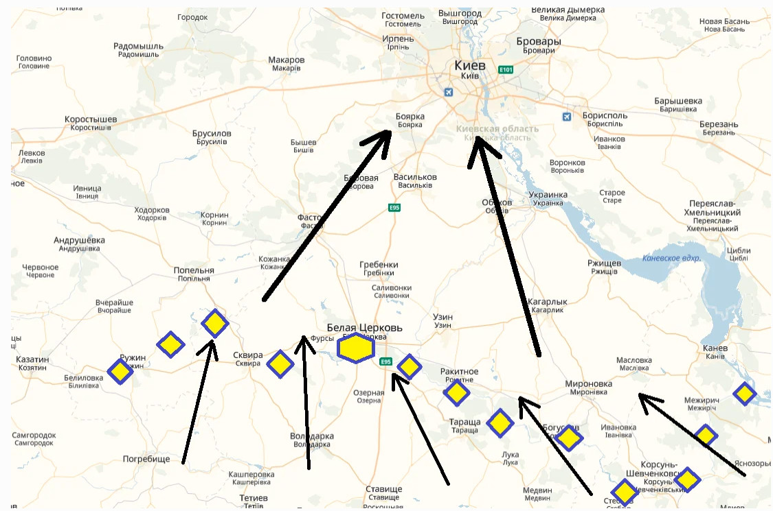 Карта с киевом