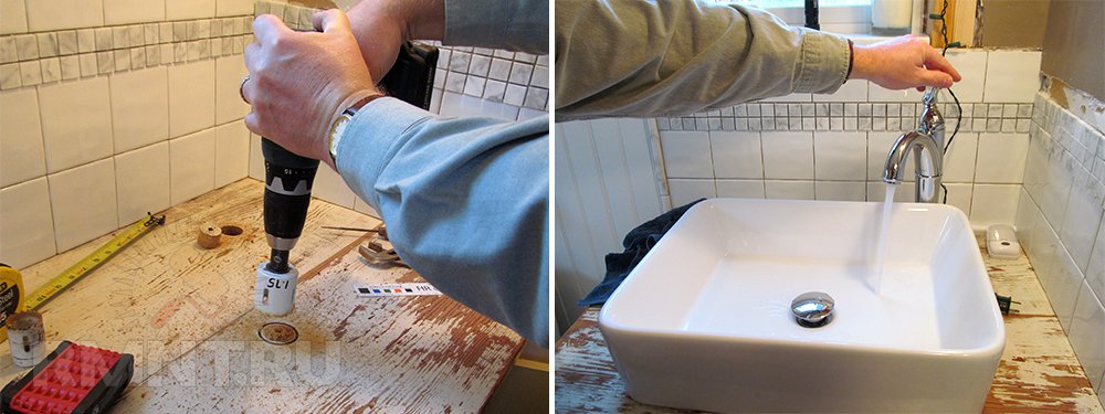 Как установить раковину в ванной комнате своими руками
