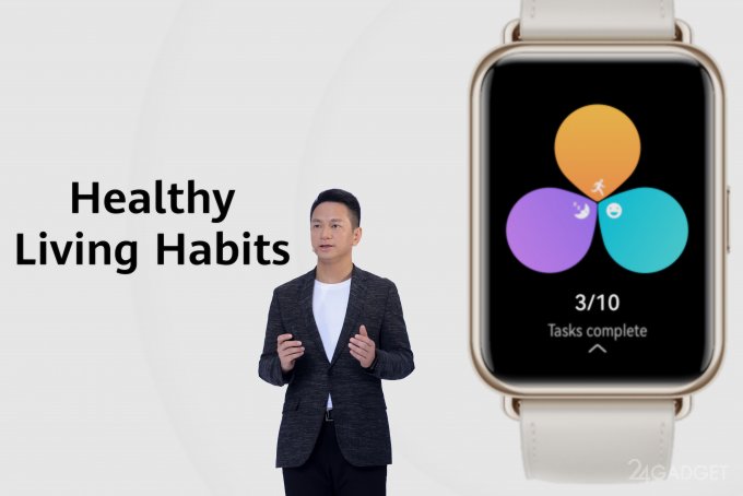 Новые продукты для здорового образа жизни от Huawei HUAWEI, WATCH, Health, также, артериального, давления, смартчасы, тренировок, время, приложение, измерения, тренировки, отслеживать, позволяет, времени, основе, параметров, спортом, Huawei, Помимо
