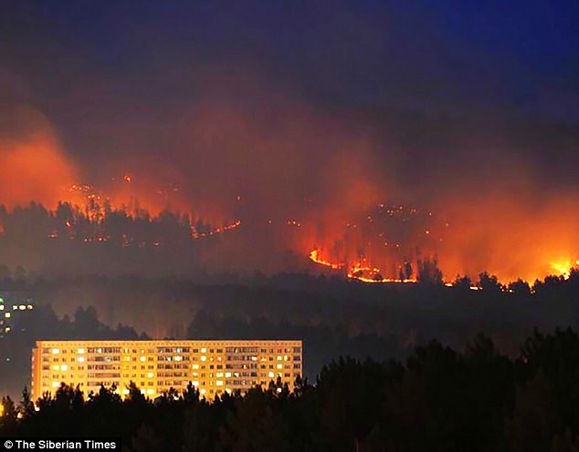 Wildfires have hit Siberia's Zheleznogorsk, which retains nuclear facilities for storage although the production of weapons-grade plutonium was reported as having stopped in 2010