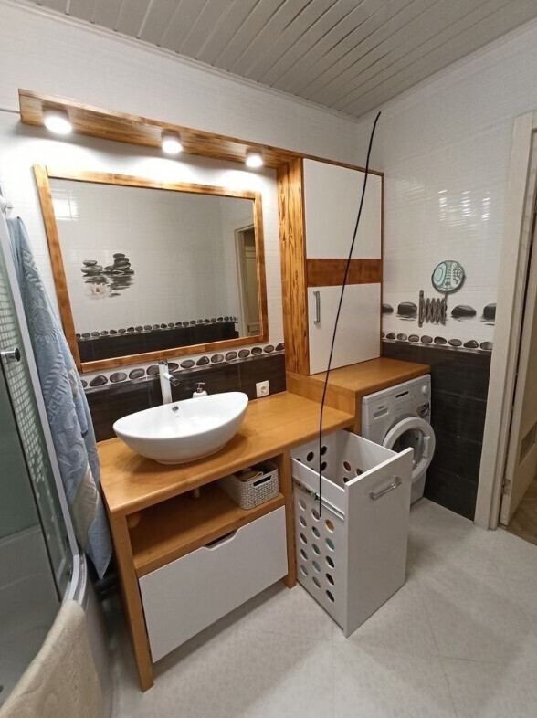Несколько идей для хранения грязного белья в ванной комнате идеи для дома,интерьер и дизайн
