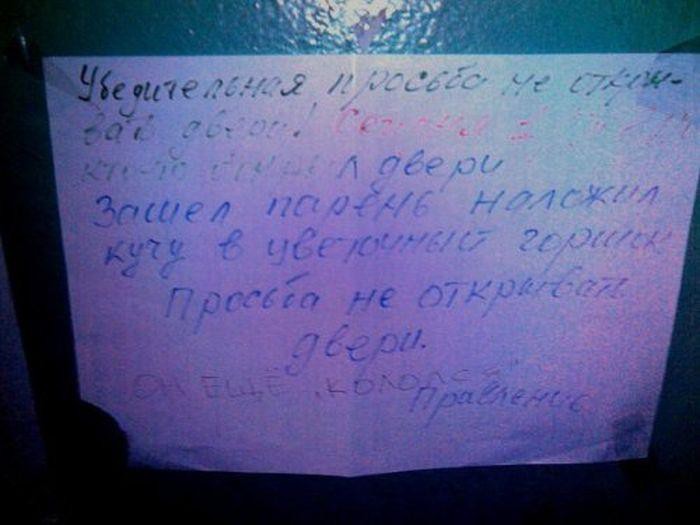 Подъездная переписка с соседями Подъездная переписка с соседями картинки,прикол,юмор