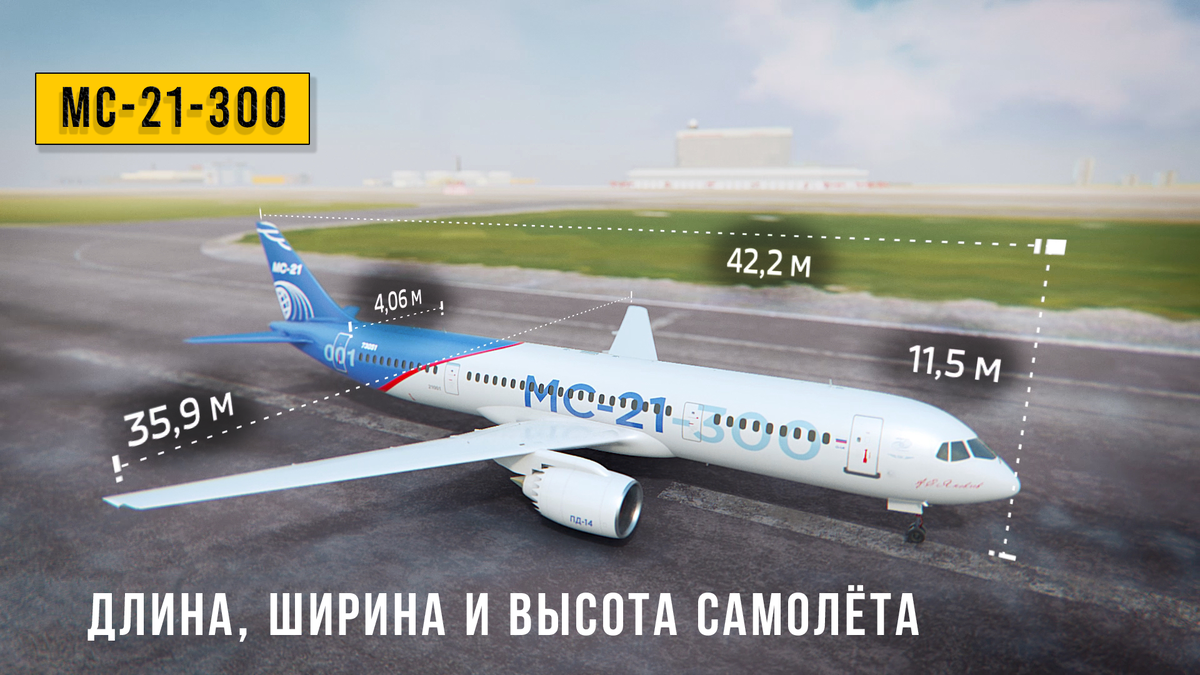 Технические параметры фюзеляжа пассажирского самолёта МС-21-300. Фото для иллюстрации из открытых источников.