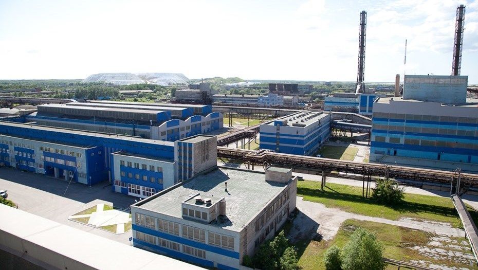 Завод минерально–химического холдинга ЕвроХим по производству аммиака в Ленинградской области