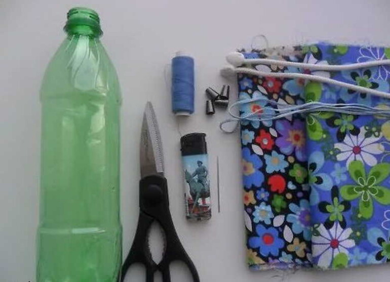 Делаем простой органайзер для ниток из пластиковых бутылок мастер-класс,поделки из пластиковых бутылок