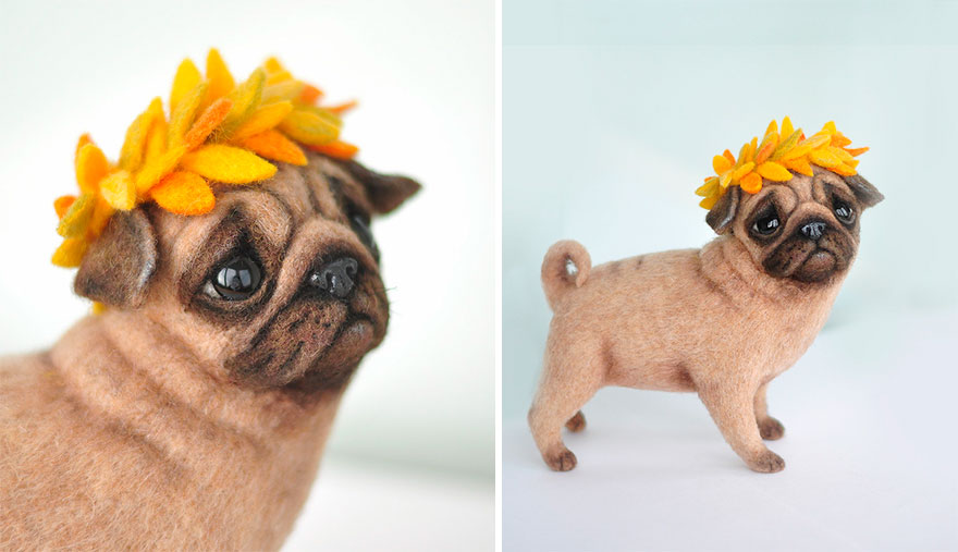 18 Adorable Felted Dogs Created By Mamadocha