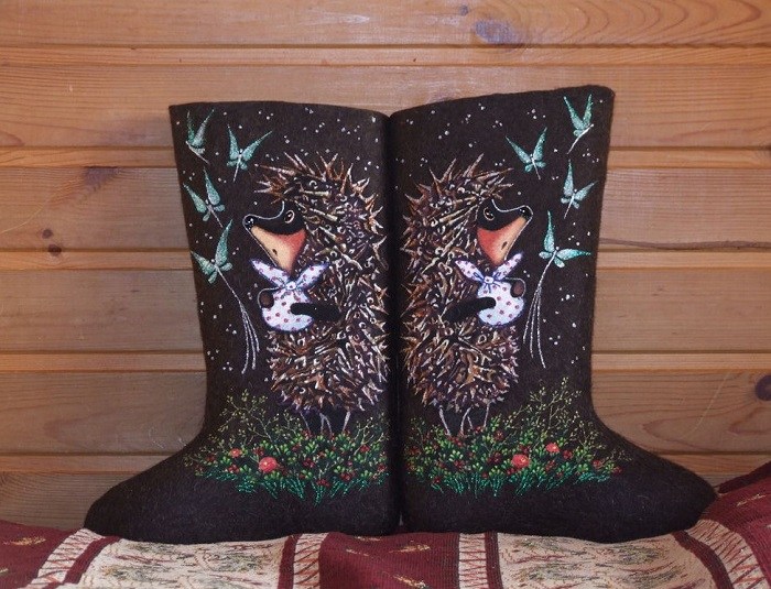 как сделать валенки своими руками из бумаги