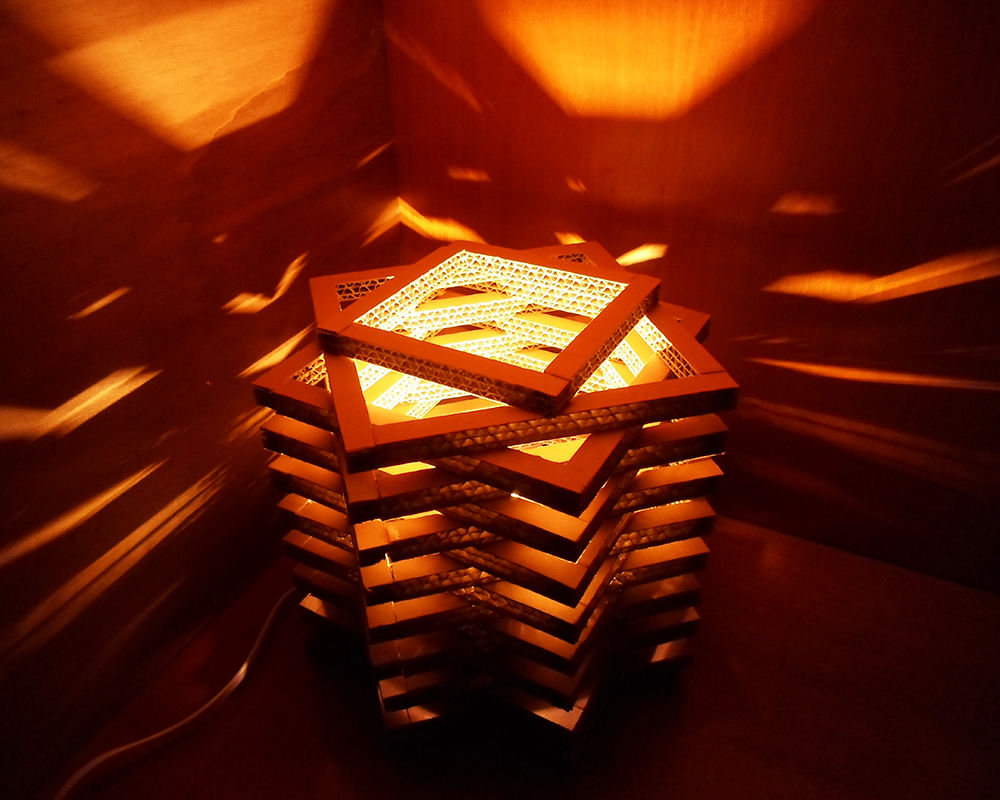 Ночник / светильник из картона