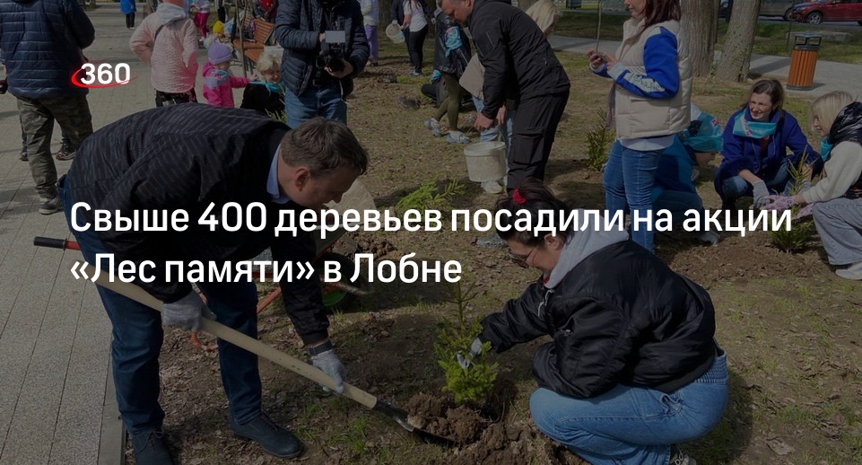Свыше 400 деревьев посадили на акции «Лес памяти» в Лобне