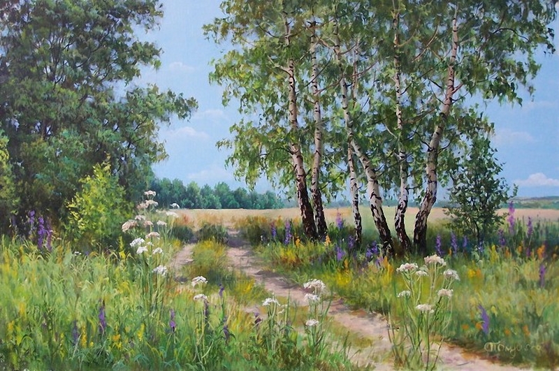 Нежное очарование летней природы в пейзажах Елены Прокушевой