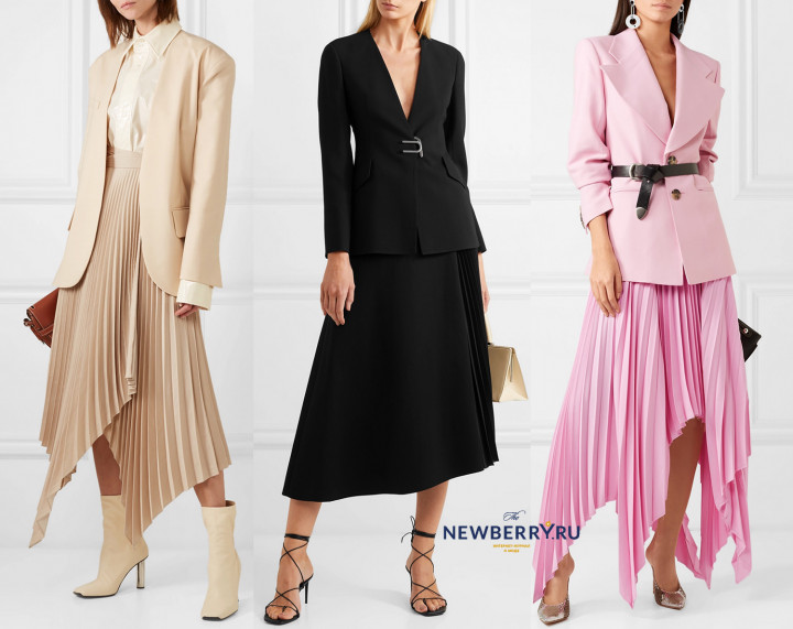 Идея на осень: сочетаем жакет и юбку