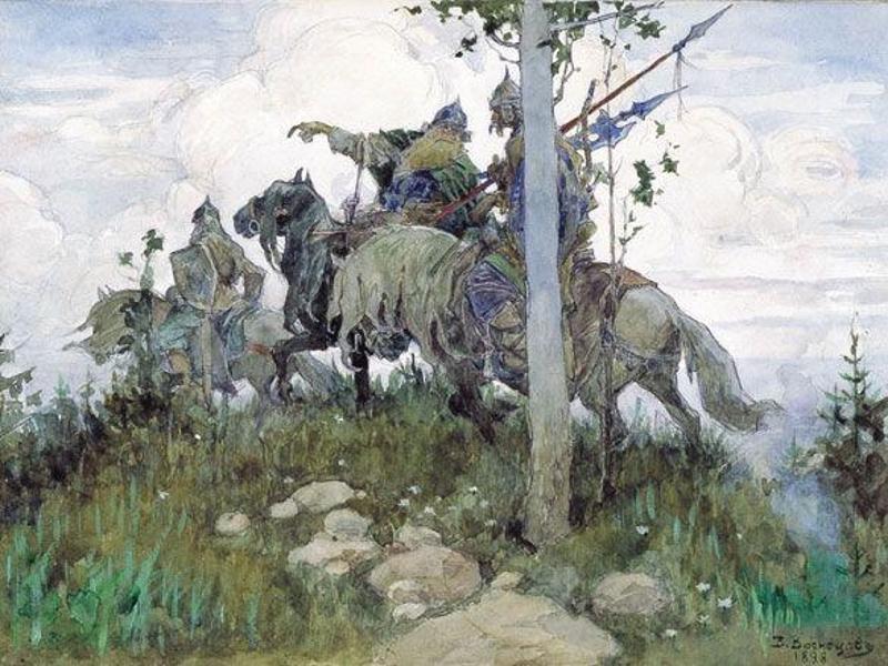 Картина васнецова богатырь на коне