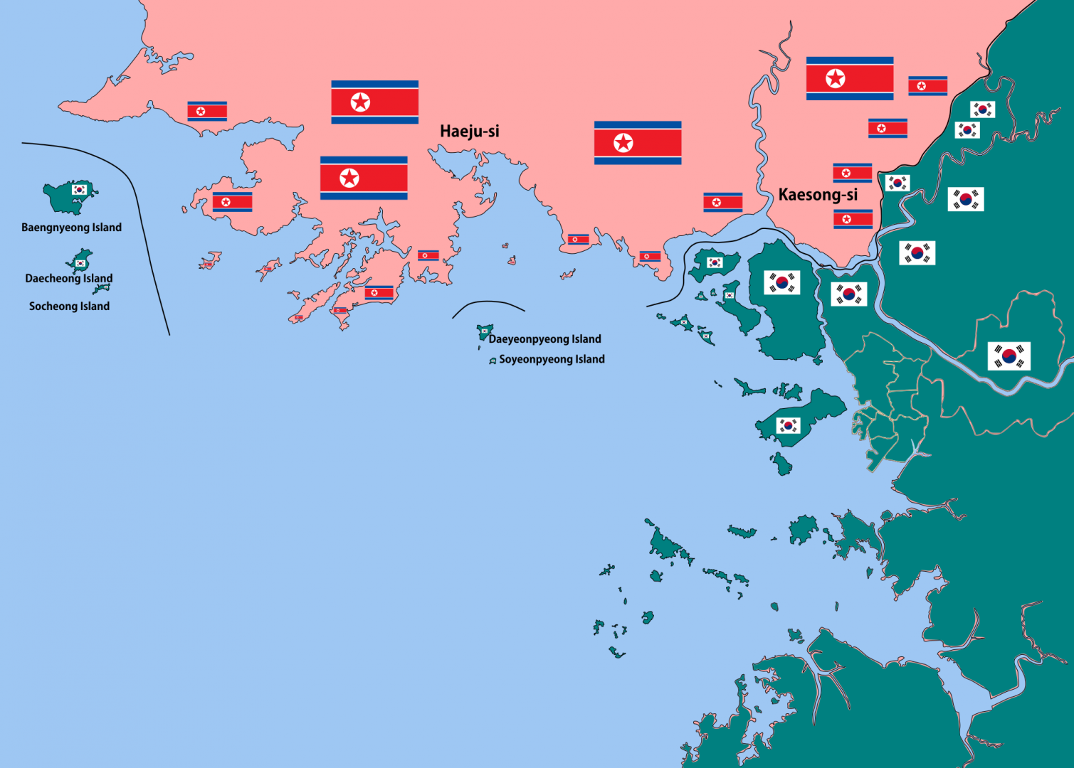 Северная Корея и Южная Корея граница. Граница между Северной и Южной Кореей на карте. Граница между КНДР И Южной Кореей на карте. Граница КНДР И Южной Кореи на карте. С какой кореей граничит россия