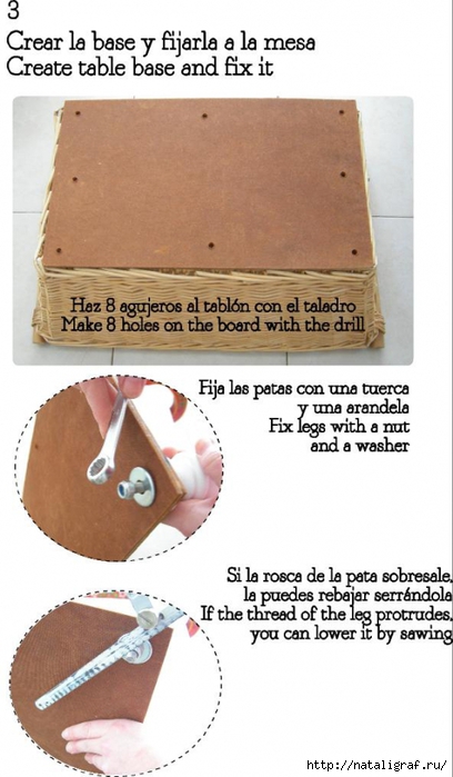 Корзина-столик своими руками мастерство,мебель своими руками скачать,переделка,рукоделие,своими руками,столик,умелые руки