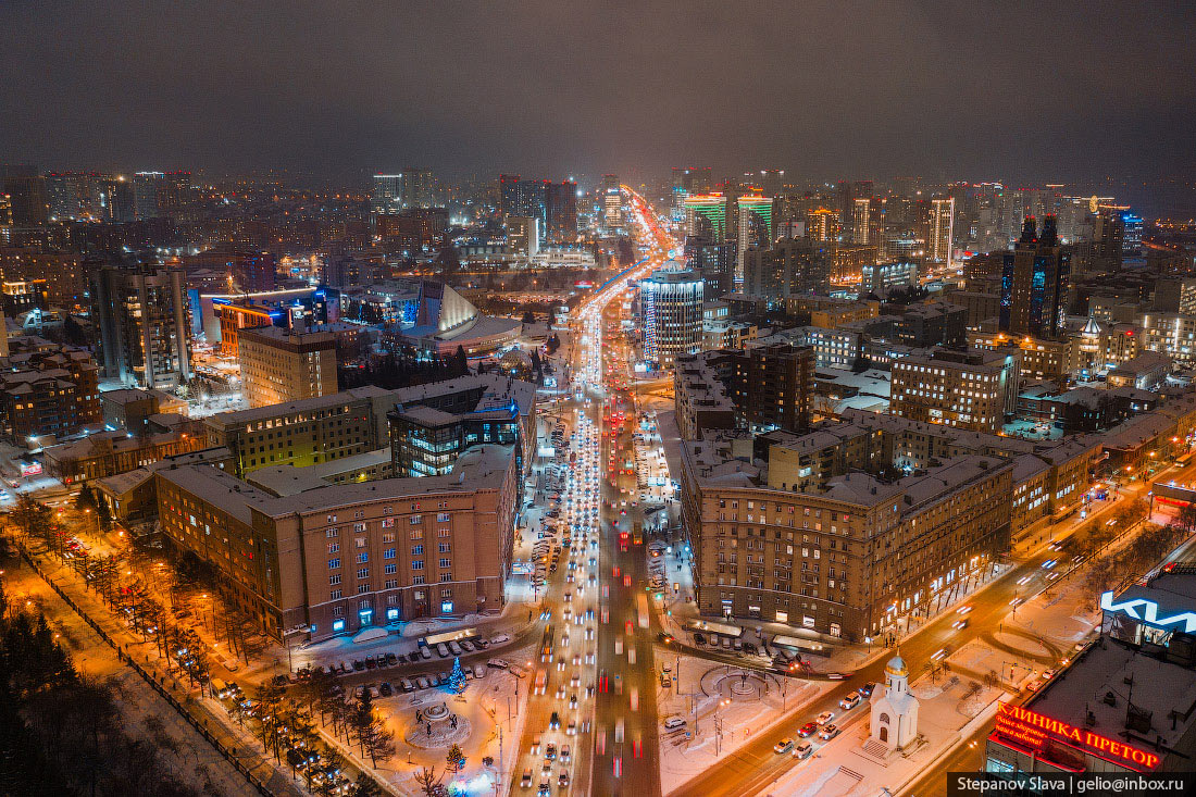 Новогодний Новосибирск города,Путешествия,Россия,страны,фото