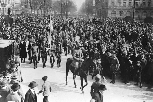 Вступление морской бригады Эрхардта в Берлин