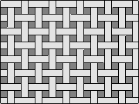 Рисунок - плетёнка с фоном