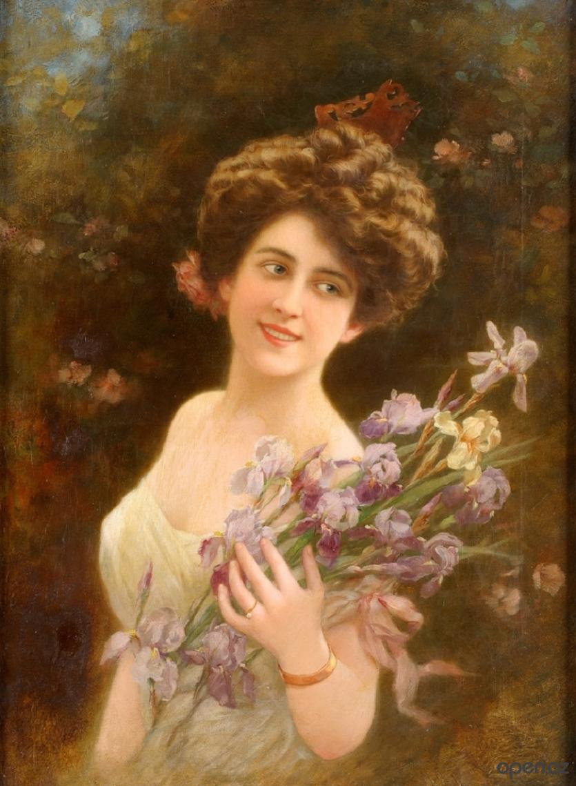 Женские портреты французского художника Эмиля Вернона Женские портреты французского художника Эмиля Вернона