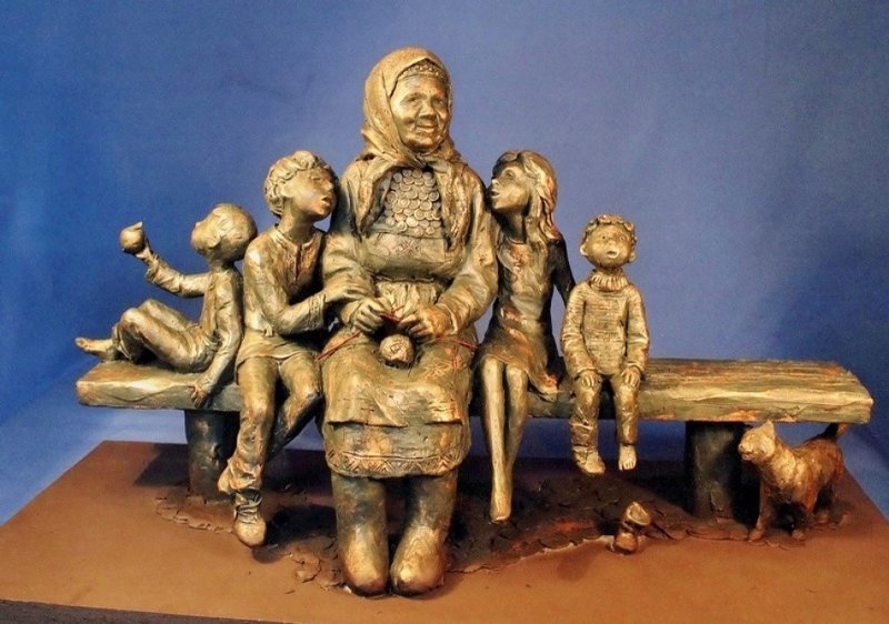 «Памятник бабушке». Ижевск, Россия искусство, мама, памятник