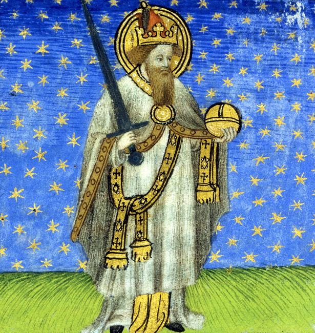 ​Карл Великий (миниатюра XIV века) - Карл Великий и рыцарь Роланд | Военно-исторический портал Warspot.ru