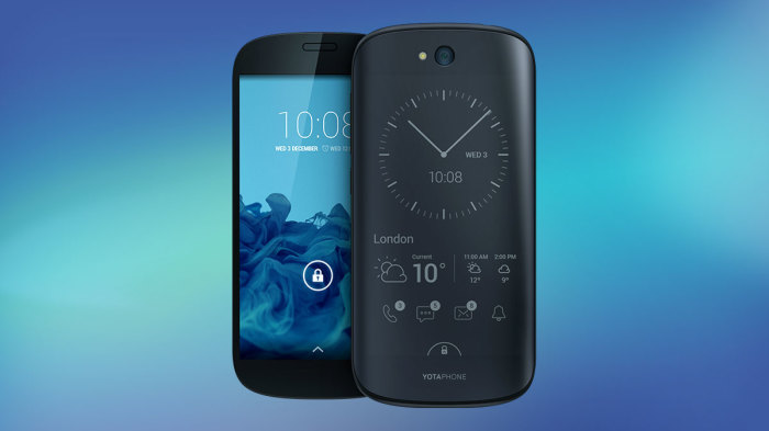 YotaPhone 2 с двумя экранами. YotaPhone 2 с двумя экранами.