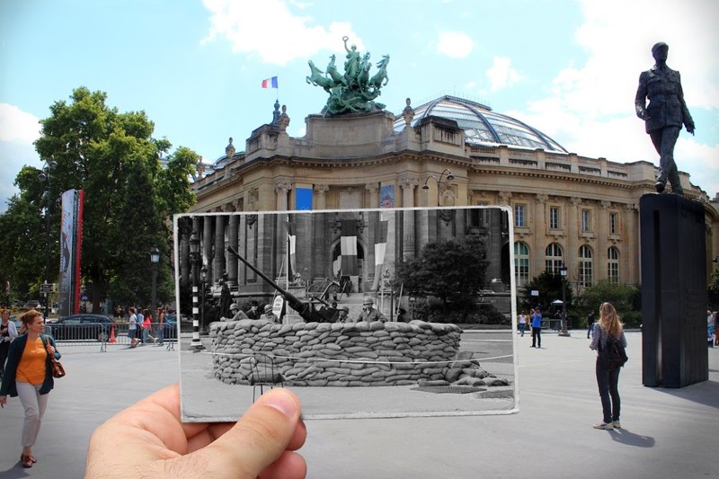 100-летние изменения Парижа в проекте Жюльена Кнеза