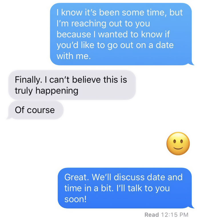 They got after. Ask out. Ways to ask a girl out over text. Text messages from a girl. Get her out for Date through text.