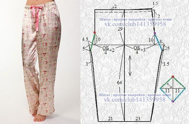 Подборка выкроек одежды для сна выкройка пижамы
