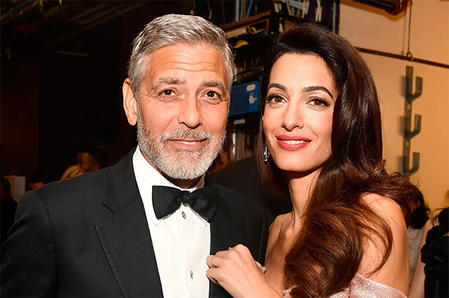 Амаль Клуни поблагодарила своего мужа Джорджа Клуни за терпение Звездные пары
