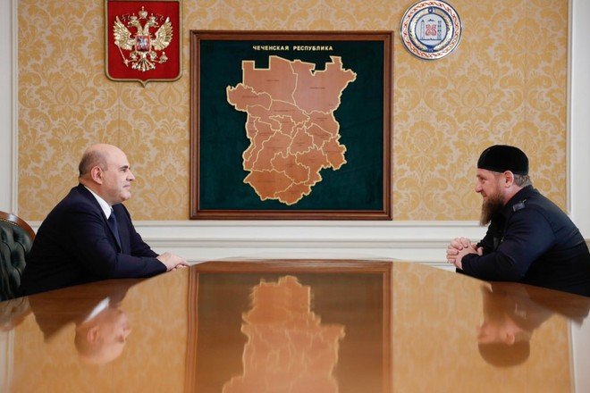Мишустин и Кадыров провели встречу в Доме правительства