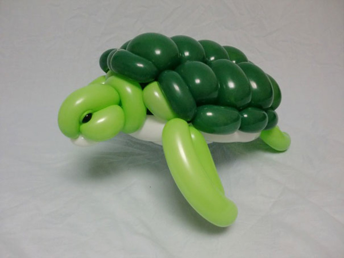 Черепаха из воздушных шаров