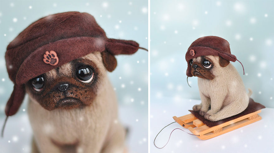 18 Adorable Felted Dogs Created By Mamadocha