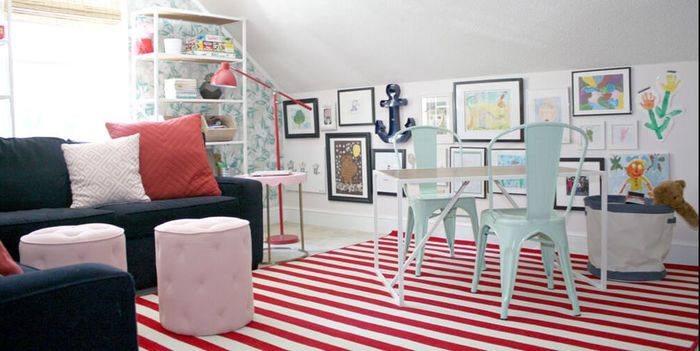 Веселье и развитие: 7 примеров, как оформить детскую игровую Веселье и развитие: 7 примеров, как оформить детскую игровую детская комната,зона игр,игровая,игрушки,оформление