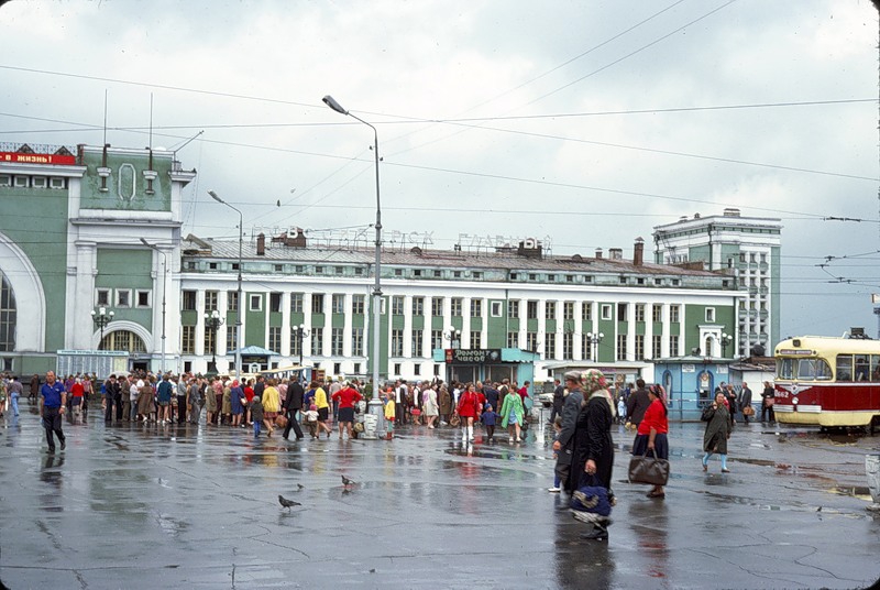 СССР из окна поезда в 1975 г СССР, поезд