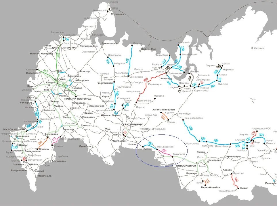 Железная дорога карта россии с городами и станциями