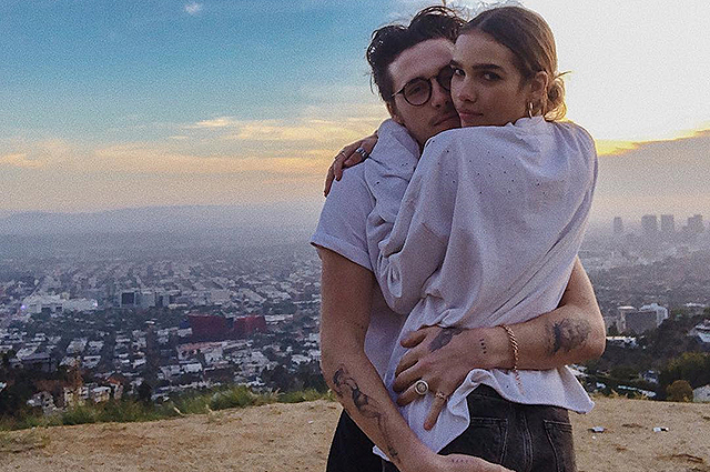 Бруклин Бекхэм наслаждается романтикой в Голливуде со своей новой девушкой Ханой Кросс