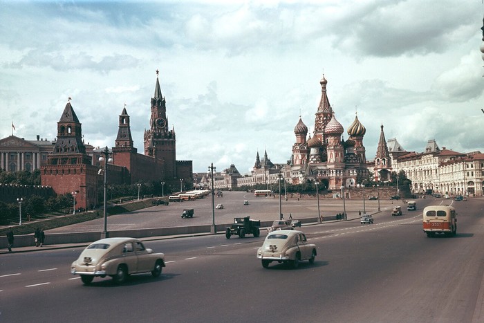 Москва 1950-х в цвете 