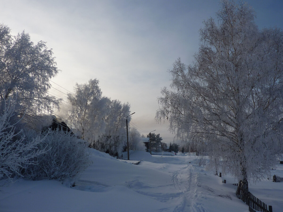 Зимняя деревня. Фото из личного архива.