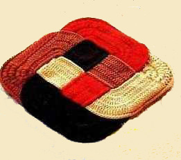 оригинальные вязаные коврики по японской технологии