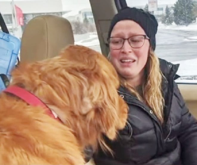 Хозяйка с собакой