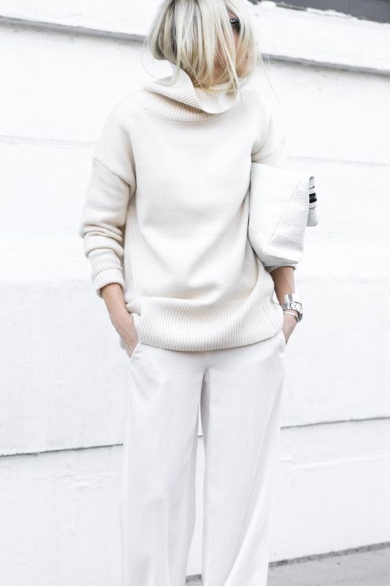 5 модных способов носить белый цвет осенью лучшее, мода, одежда