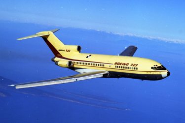Boeing 727-100 во время первого полёта