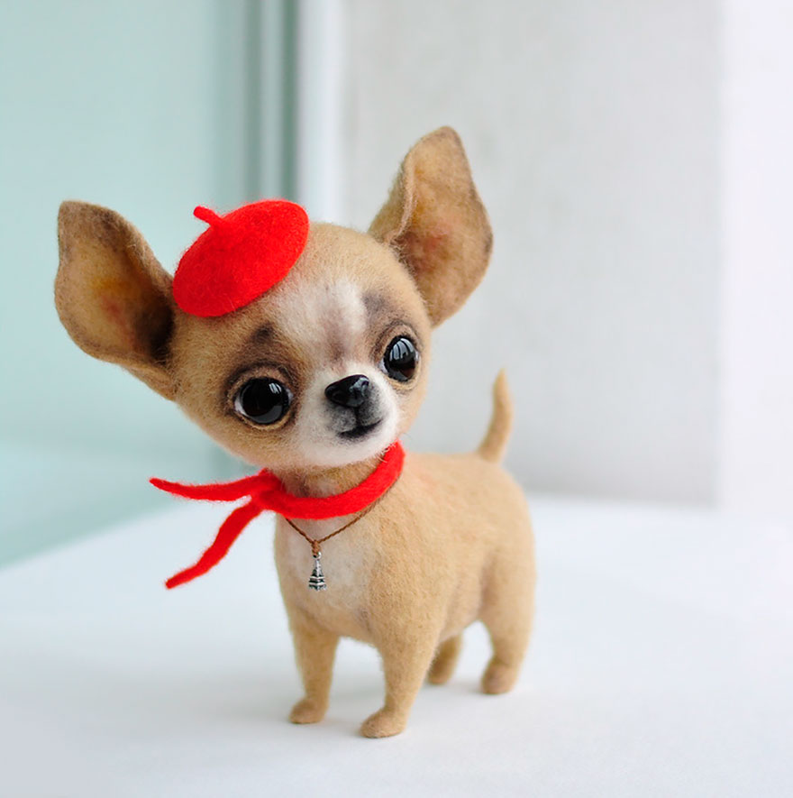 18 Adorable Felted Dogs Created By Mamadocha
