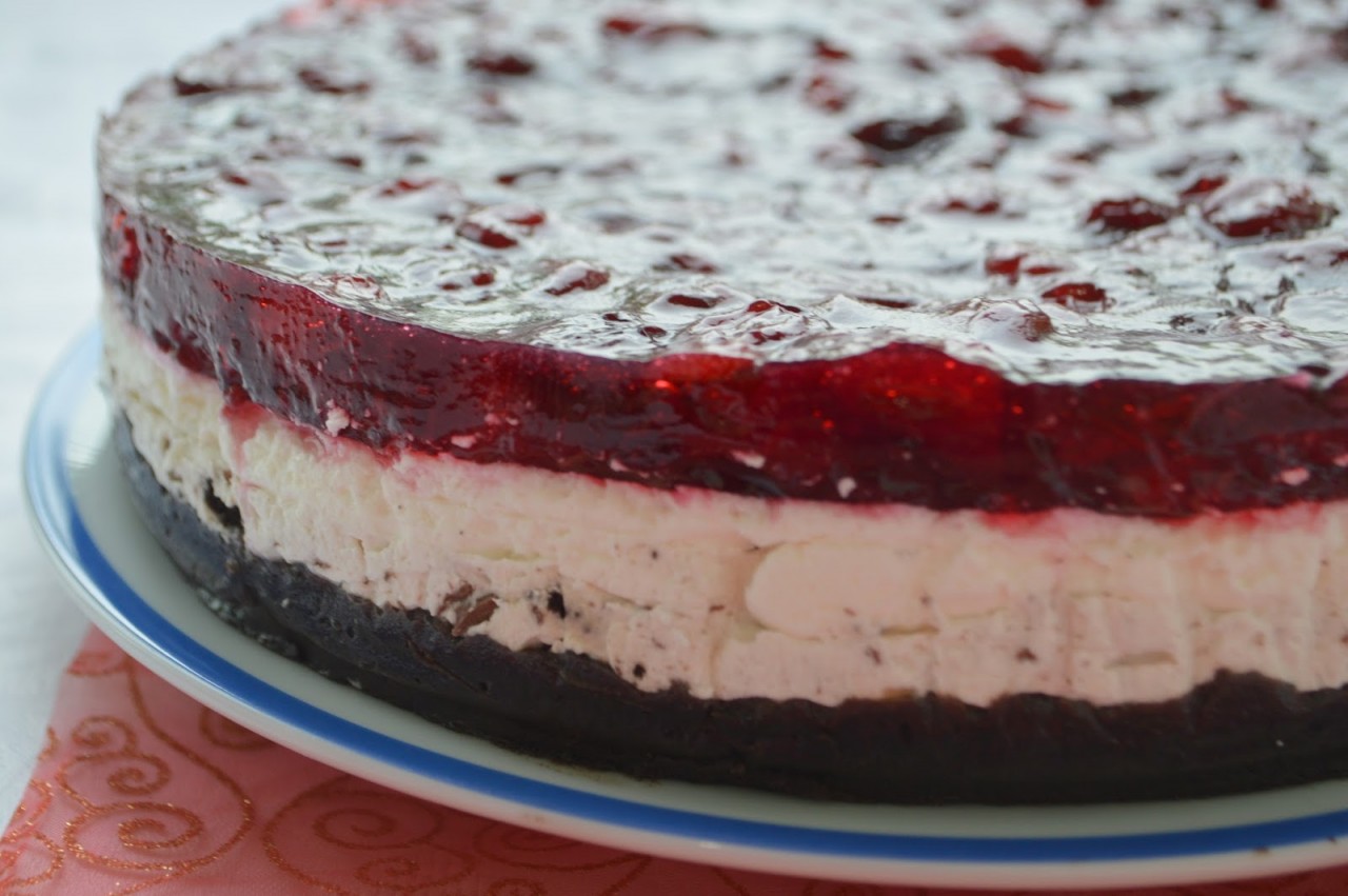 Чизкейк с вишней - блестящий рецепт без выпечки! Чизкейк с вишней - блестящий рецепт без выпечки! рецепты