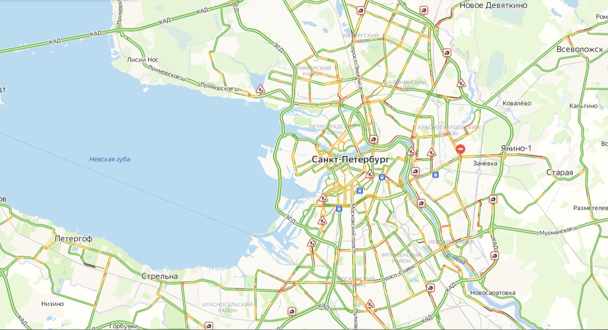 Пробки на дорогах спб в реальном. КАД-2 Санкт-Петербург на карте пробки. Пределы КАД СПБ. Пробки на КАД СПБ. Районы СПБ за КАД.