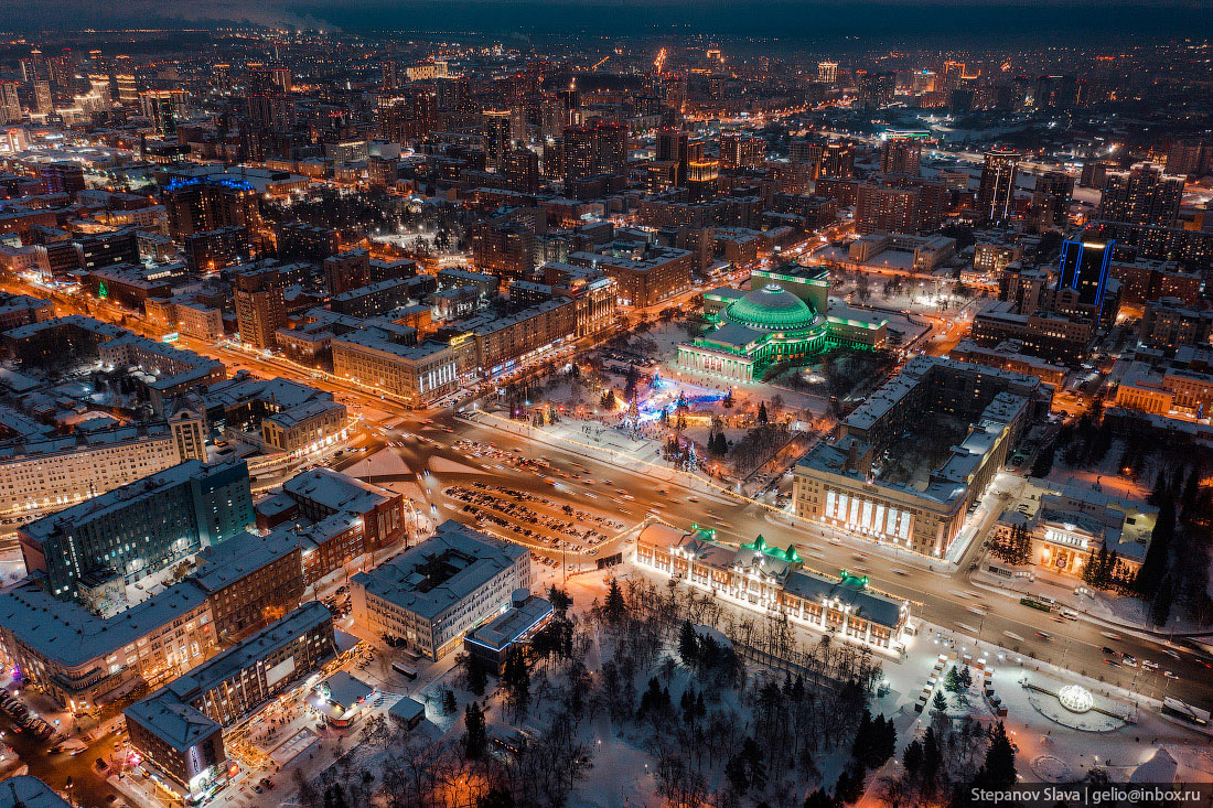 Новогодний Новосибирск города,Путешествия,Россия,страны,фото