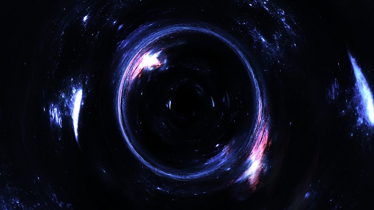 Неизвестный космический объект заслонил собой массивную черную дыру
