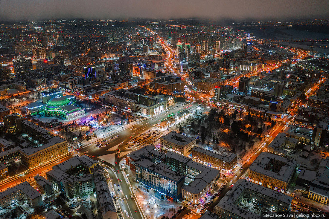 Новогодний Новосибирск города,Путешествия,Россия,страны,фото