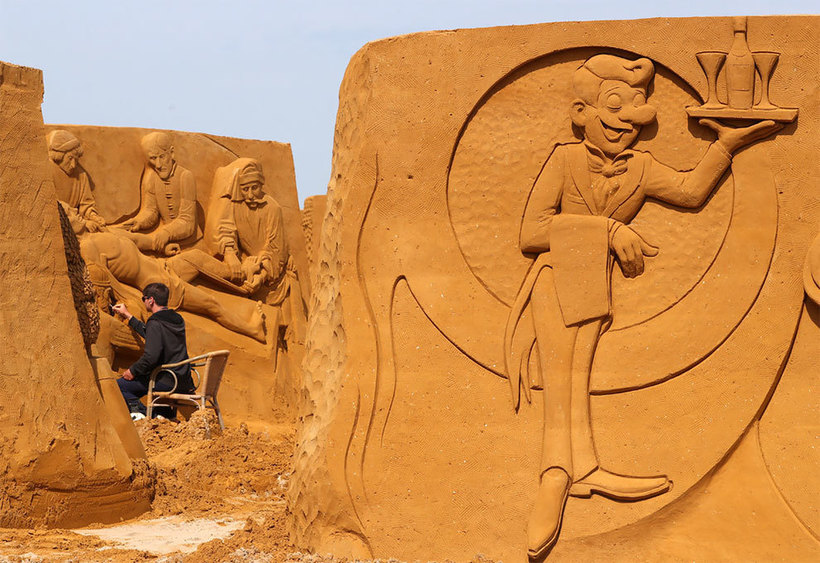 Невероятные скульптуры с бельгийского фестиваля песка Путешествия,фото
